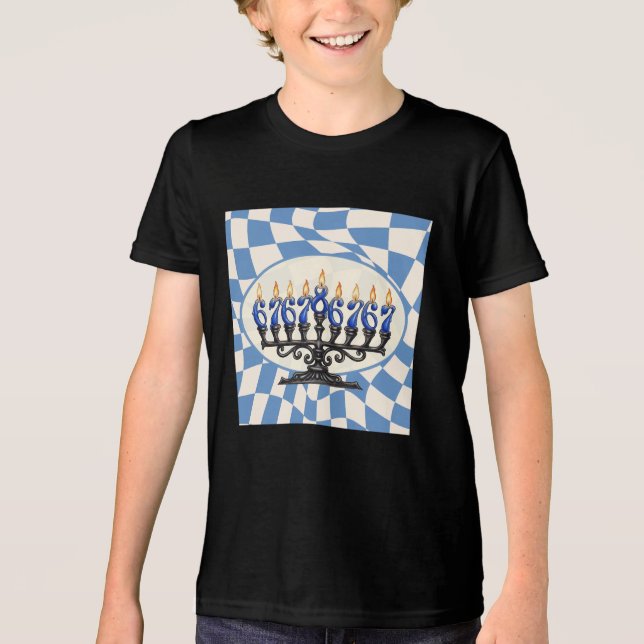 Funny 67 Joke Hanukkah Unisex Shirt (Front)