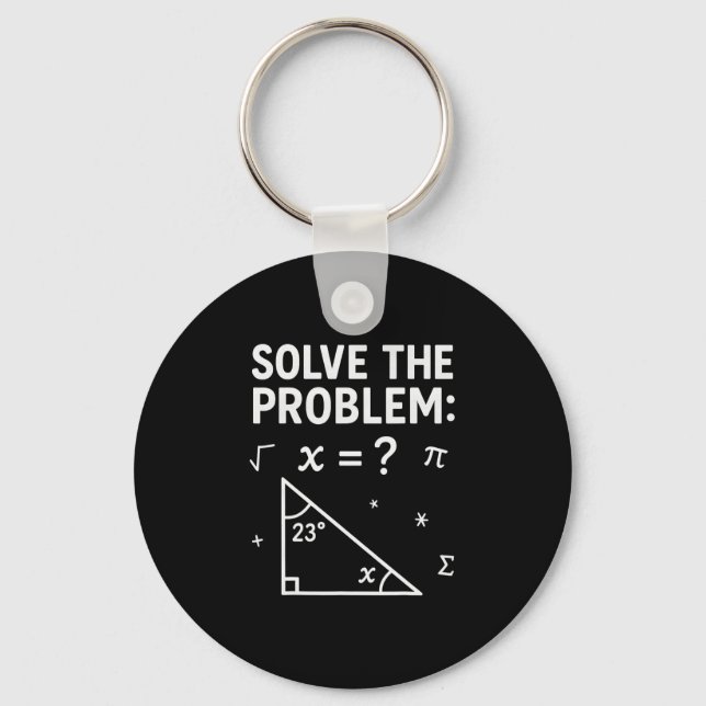 Funny 67 Math Meme Solve The Problem Teacher For S Keychain (Front)