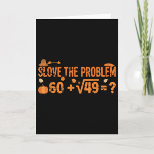 Funny 67 Math Meme Thanksgiving Gen Alpha Pemdas T Card