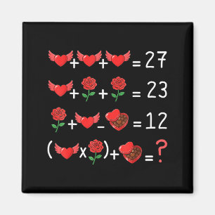 Funny 67 Math Teacher Valentine Math Teacher Women Magnet
