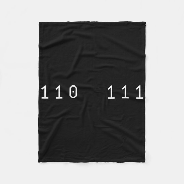 Funny 67 Meme Binary Code Computer Science Nerd Sl Fleece Blanket (Front)