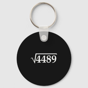 Funny 67 Meme Brainrot Square Root 4489 Slang Math Keychain