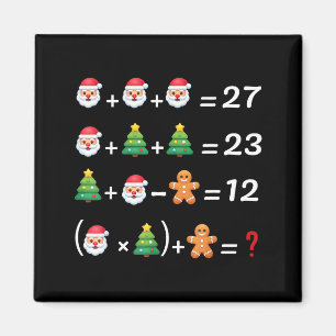 Funny 67 Meme Christmas Math Teacher Santa Six Sev Magnet