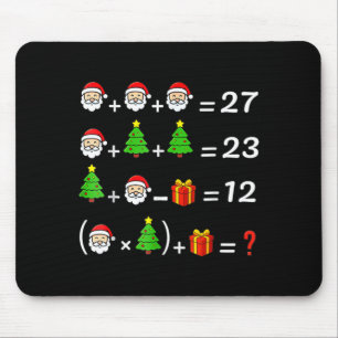 Funny 67 Meme Christmas Math Teacher Santa Six Sev Mouse Pad