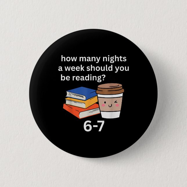 Funny 67 Meme English Teacher Reading Book Lover H Button (Front)