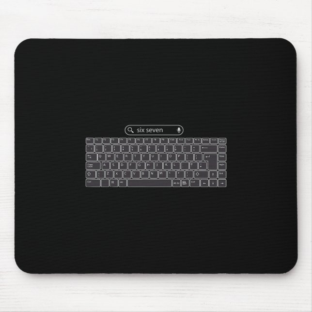 Funny 67 Meme Keyboard Buttons  Mouse Pad (Front)