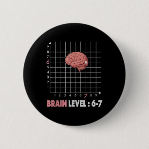 Funny 67 Meme Math Six Seven Teacher Brainrot Joke Button