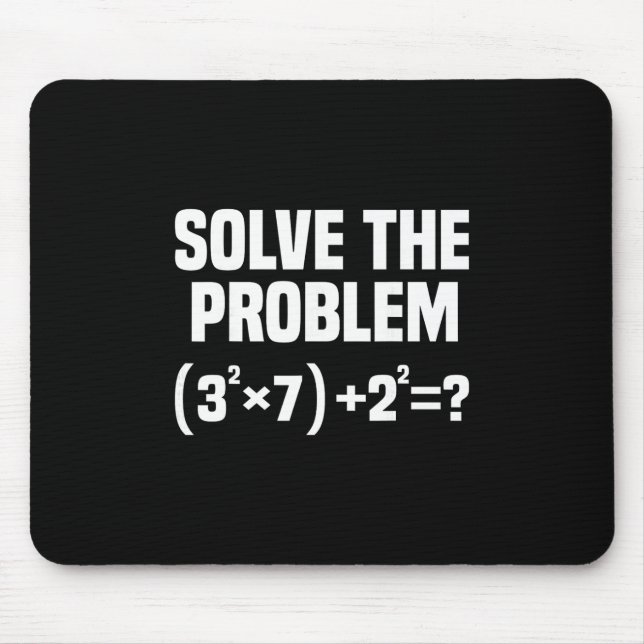 Funny 67 Meme Math Six Seven Teacher Brainrot Joke Mouse Pad (Front)