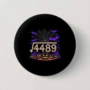Funny 67 Meme Math Teacher 6 7 Halloween Square Ro Button