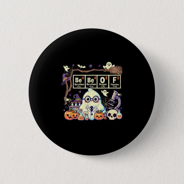 Funny 67 Meme Math Teacher 6 7 Halloween Square Ro Button (Front)