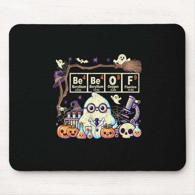 Funny 67 Meme Math Teacher 6 7 Halloween Square Ro Mouse Pad (Front)