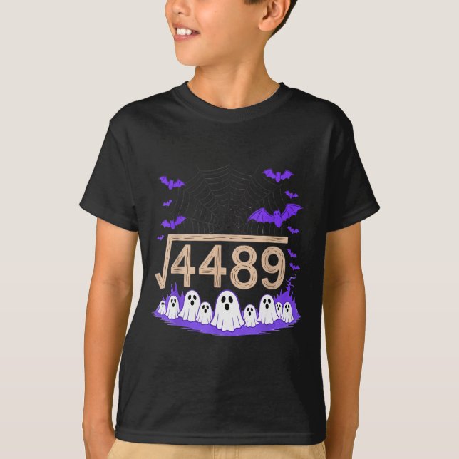 Funny 67 Meme Math Teacher 6 7 Halloween Square Ro T-Shirt (Front)