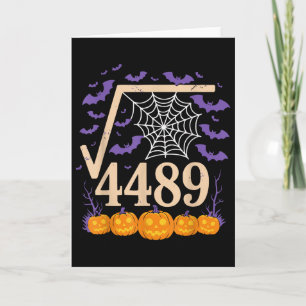 Funny 67 Meme Math Teacher 6 7 Square Root 4489 Card