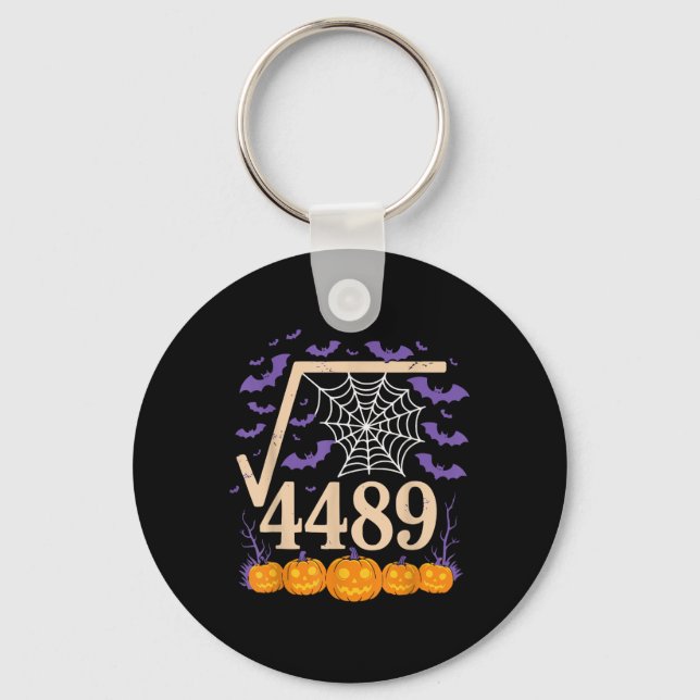 Funny 67 Meme Math Teacher 6 7 Square Root 4489  Keychain (Front)