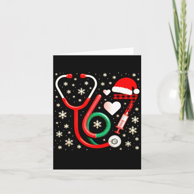 Funny 67 Meme Nurse Six Seven Nursing Festive Chri Card (Front)