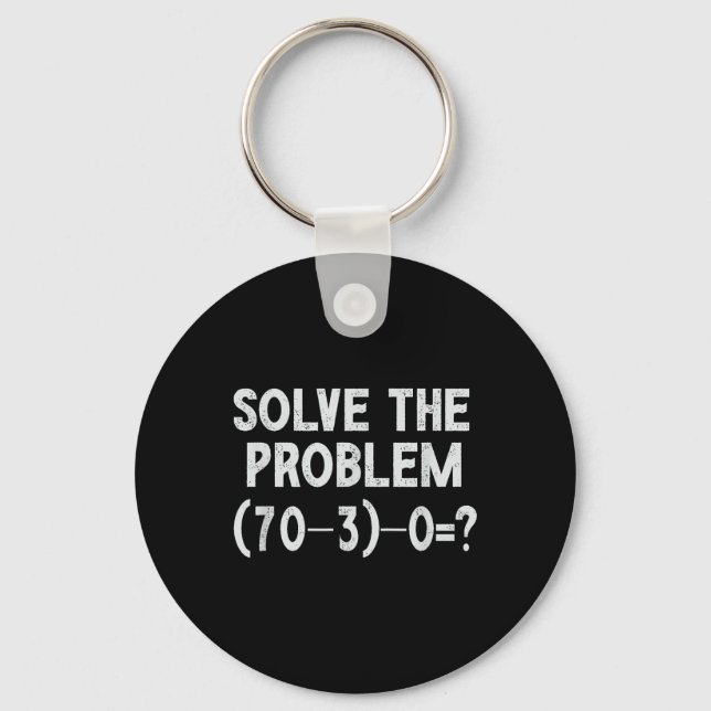 Funny 67 Meme Pemdas Elementary Math Teacher Brain Keychain (Front)