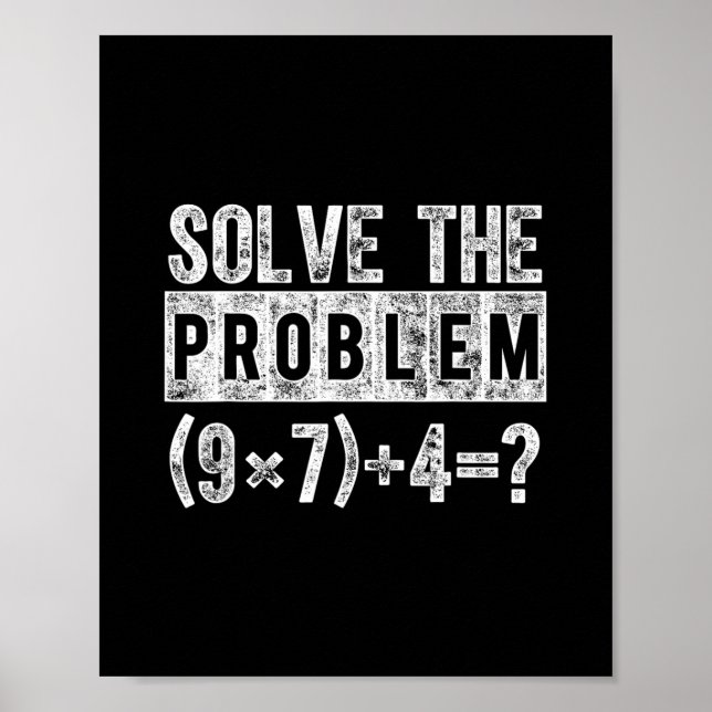 Funny 67 Meme Pemdas Elementary Math Teacher Brain Poster (Front)