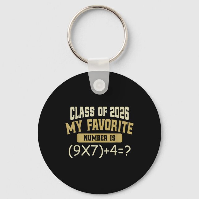 Funny 67 Meme Pemdas Math Six Seven Cl Of 2026 Gra Keychain (Front)