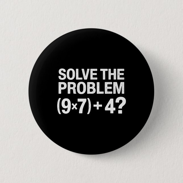Funny 67 Meme Pemdas Math Teacher Brainrot Element Button (Front)