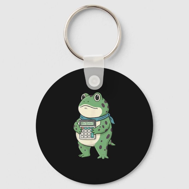 Funny 67 Meme Pemdas Math Teacher Six Seven Frog  Keychain (Front)