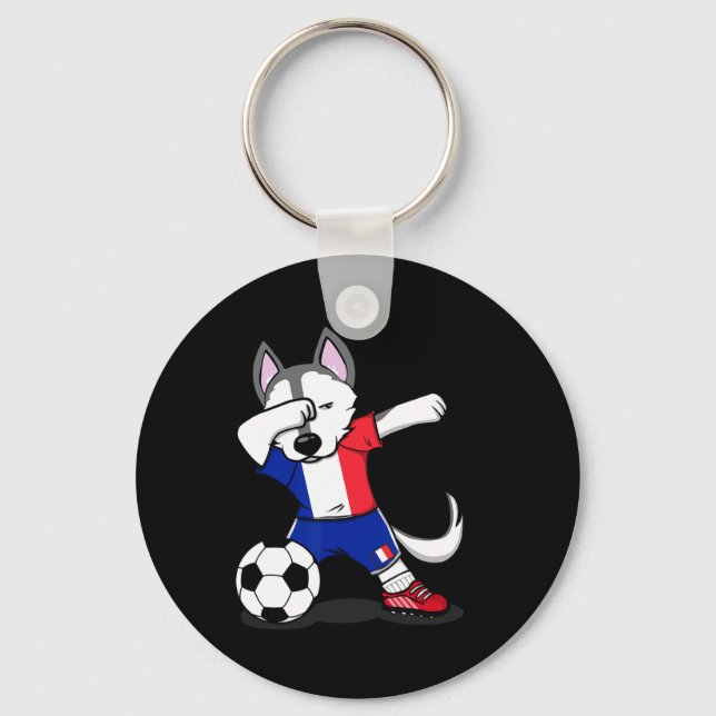 Funny 67 Meme Santa Hand Six Ironic Christmas Coup Keychain (Front)