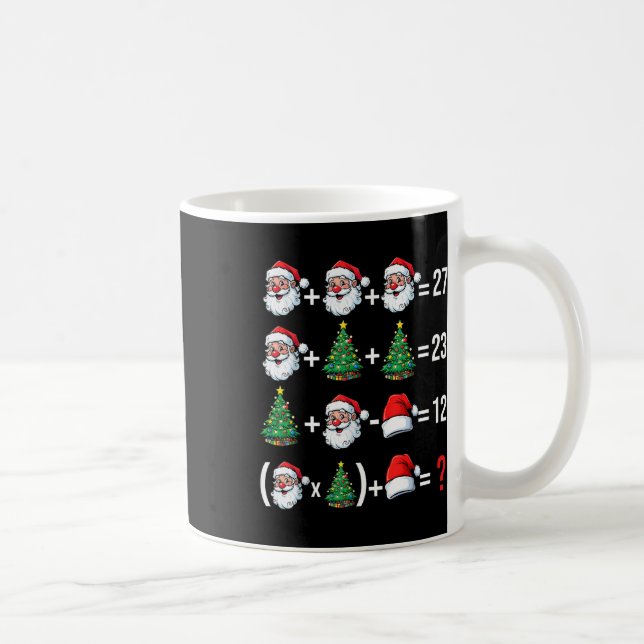 Funny 67 Meme Santa Math Teacher Christmas Pajama  Coffee Mug (Right)