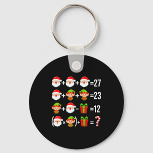 Funny 67 Meme Santa Math Teacher Christmas Six Sev Keychain
