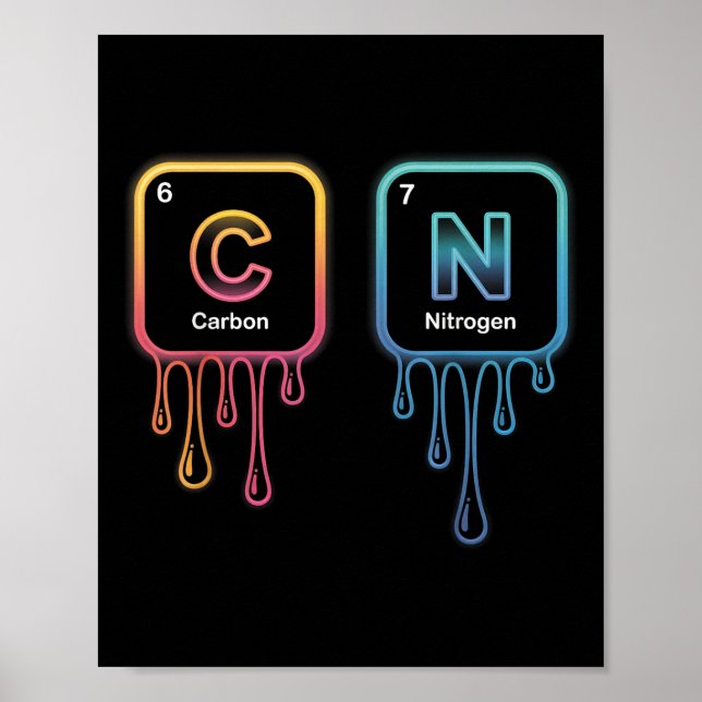 Funny 67 Meme Science Chemistry Nerd Humor Periodi Poster (Front)