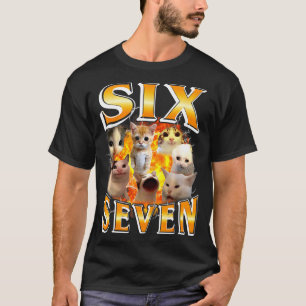 Funny 67 Meme Six Seven Cat Meme Funny Bootleg Gra T-Shirt