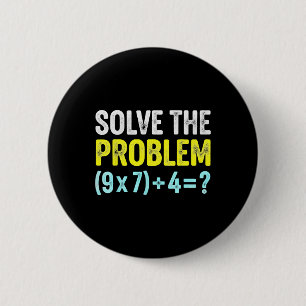 Funny 67 Meme Six Seven Math Teacher Brain-rot Jok Button