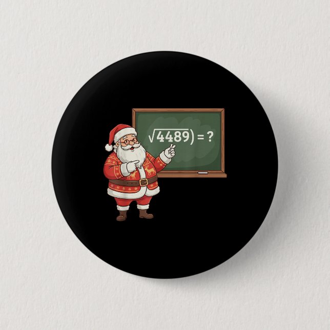 Funny 67 Meme Six Seven Math Teacher Christmas Gen Button (Front)