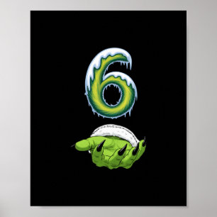 Funny 67 Meme Six Seven Scary Monster Hands Christ Poster