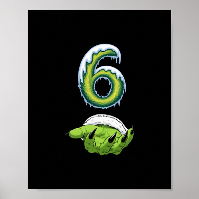 Funny 67 Meme Six Seven Scary Monster Hands Christ Poster (Front)