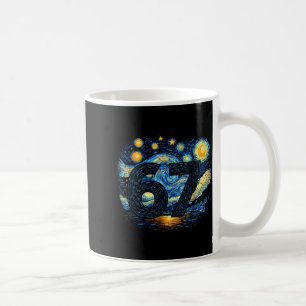 Funny 67 Meme Six Seven Starry Art Night  Coffee Mug