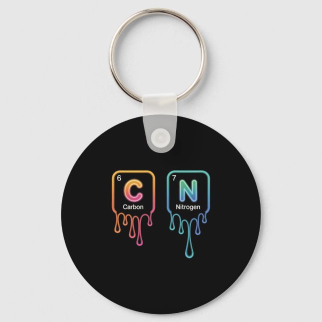 Funny 67 Meme Six Seven Teacher Science Periodic T Keychain (Front)