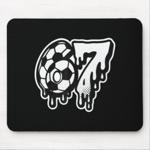 Funny 67 Meme Slang Soccer Ice Cream Drip Six Seve Mouse Pad