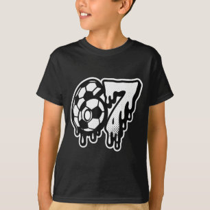 Funny 67 Meme Slang Soccer Ice Cream Drip Six Seve T-Shirt