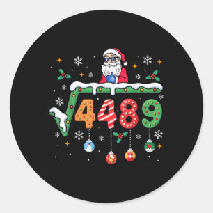 Funny 67 Meme Square Root 4489 Slang Math Teacher  Classic Round Sticker