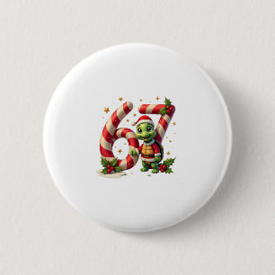 Funny 67 Meme Turtle Christmas PJm Men Women Famil Button