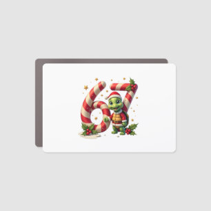 Funny 67 Meme Turtle Christmas PJm Men Women Famil Car Magnet