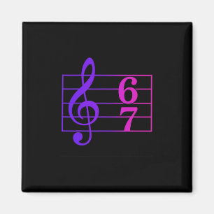 Funny 67 Music Meme Slang Music Teacher Humor Retr Magnet