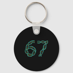 Funny 67 Number Meme Dna Replication Molecular Sci Keychain
