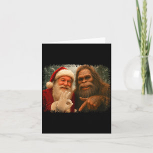 Funny 67 Santa With Bigfoot Six Seven 6 7 Meme Chr Card