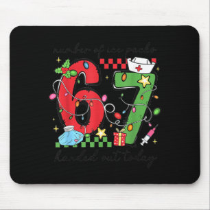 Funny 67 School Nurse Christmas Six Seven School N Mouse Pad