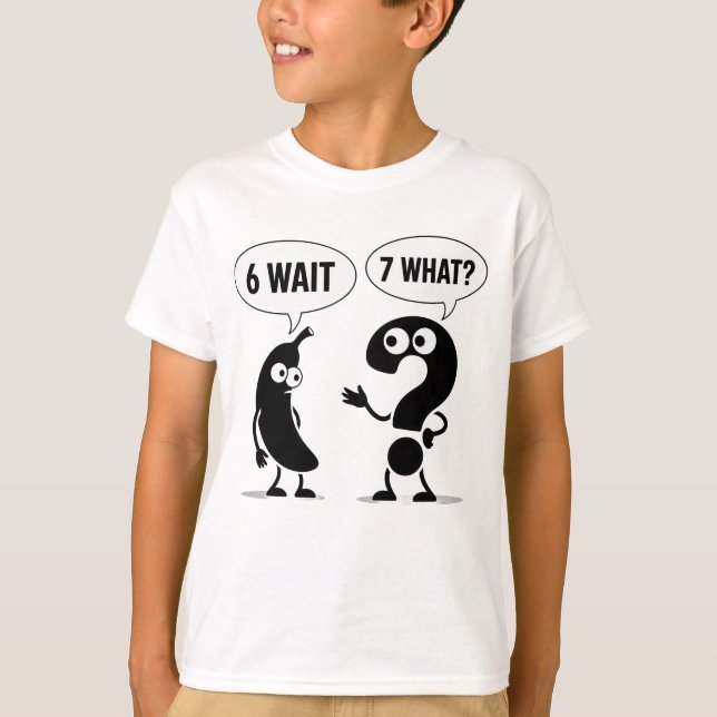 Funny 67 Six Seven Banana Graphic Meme  T-Shirt (Front)
