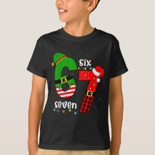 Funny 67 Six Seven Christmas Boys Girls Kids Teens T-Shirt
