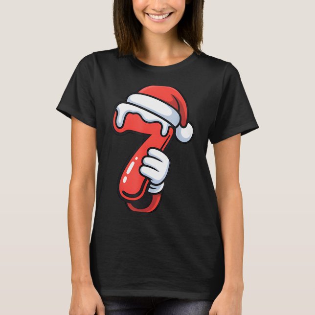 Funny 67 Six Seven Meme Couple Matching Christmas  T-Shirt (Front)