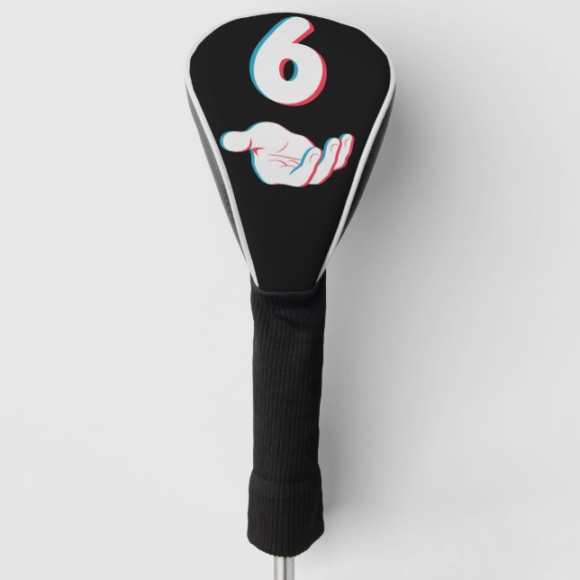 Funny 67 Six Seven Meme Couple Matching  Golf Head Cover (Front)