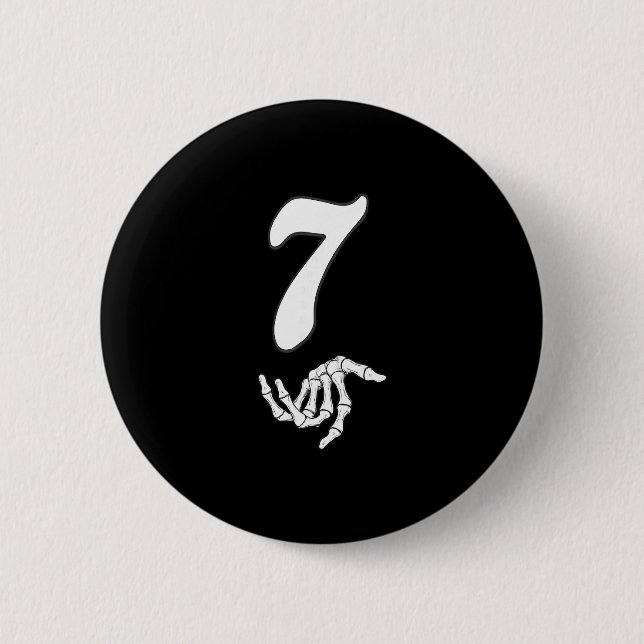 Funny 67 Six Seven Meme Couple Matching Halloween  Button (Front)