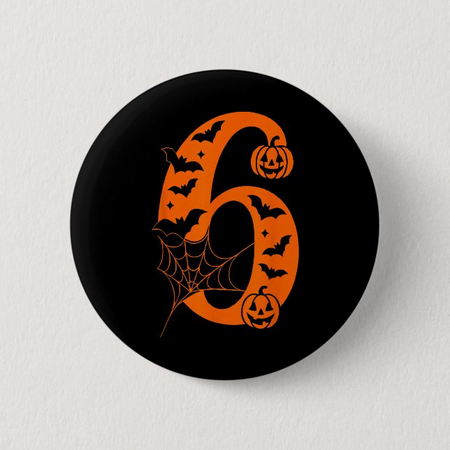 Funny 67 Six Seven Meme Couple Matching Halloween  Button (Front)